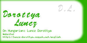 dorottya luncz business card